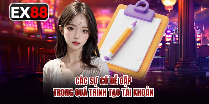 Các sự cố dễ gặp trong quá trình tạo tài khoản 