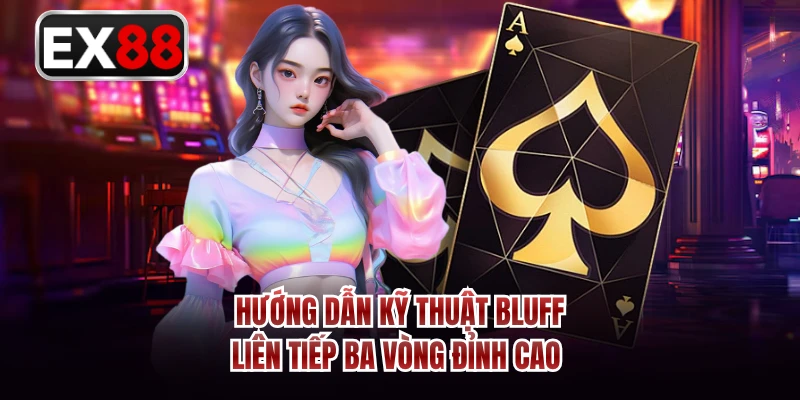Hướng dẫn kỹ thuật bluff liên tiếp ba vòng đỉnh cao